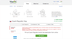 Desktop Screenshot of czech-republic.visahq.in
