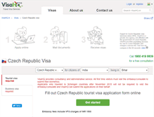 Tablet Screenshot of czech-republic.visahq.in