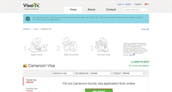 Desktop Screenshot of cameroon.visahq.ca