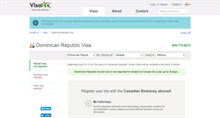 Desktop Screenshot of dominican-republic.visahq.ca