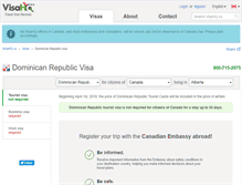 Tablet Screenshot of dominican-republic.visahq.ca