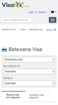 Mobile Screenshot of botswana.visahq.com.au