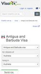Mobile Screenshot of antigua-barbuda.visahq.com.au