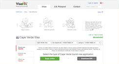 Desktop Screenshot of cape-verde.visahq.com