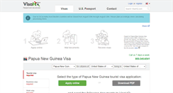 Desktop Screenshot of papua-new-guinea.visahq.com