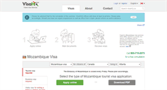 Desktop Screenshot of mozambique.visahq.ca