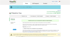 Desktop Screenshot of palestine.visahq.co.uk