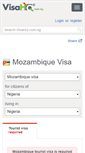 Mobile Screenshot of mozambique.visahq.com.ng