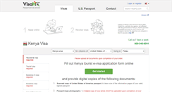 Desktop Screenshot of kenya.visahq.com