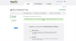 Desktop Screenshot of new-caledonia.visahq.com