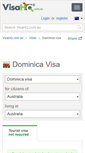 Mobile Screenshot of dominica.visahq.com.au