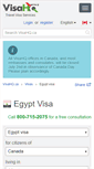 Mobile Screenshot of egypt.visahq.ca