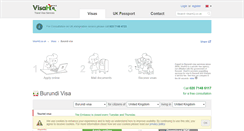 Desktop Screenshot of burundi.visahq.co.uk