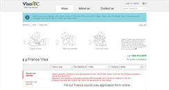 Desktop Screenshot of france.visahq.in