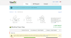 Desktop Screenshot of burkina-faso.visahq.co.uk