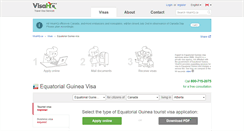 Desktop Screenshot of equatorial-guinea.visahq.ca