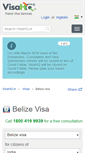 Mobile Screenshot of belize.visahq.in
