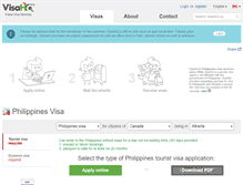 Tablet Screenshot of philippines.visahq.ca