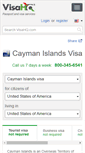 Mobile Screenshot of cayman-islands.visahq.com