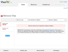 Tablet Screenshot of morocco.visahq.com.ng