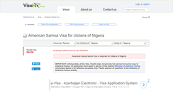 Desktop Screenshot of american-samoa.visahq.com.ng