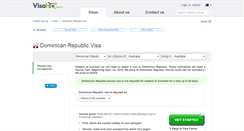 Desktop Screenshot of dominican-republic.visahq.com.au