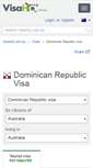 Mobile Screenshot of dominican-republic.visahq.com.au