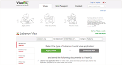 Desktop Screenshot of lebanon.visahq.com