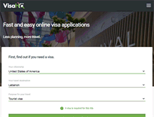 Tablet Screenshot of lebanon.visahq.com