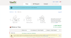 Desktop Screenshot of belarus.visahq.co.uk