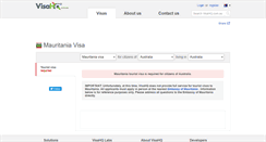 Desktop Screenshot of mauritania.visahq.com.au