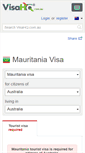 Mobile Screenshot of mauritania.visahq.com.au