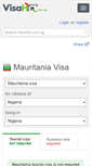 Mobile Screenshot of mauritania.visahq.com.ng