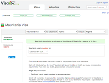Tablet Screenshot of mauritania.visahq.com.ng