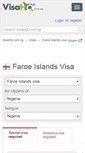 Mobile Screenshot of faroe-islands.visahq.com.ng