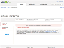 Tablet Screenshot of faroe-islands.visahq.com.ng