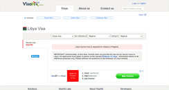 Desktop Screenshot of libya.visahq.com.ng