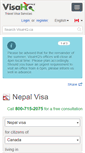 Mobile Screenshot of nepal.visahq.ca