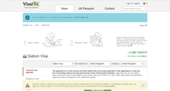 Desktop Screenshot of gabon.visahq.co.uk