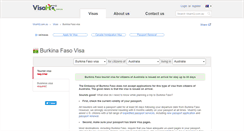 Desktop Screenshot of burkina-faso.visahq.com.au