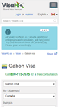 Mobile Screenshot of gabon.visahq.ca
