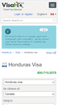 Mobile Screenshot of honduras.visahq.ca