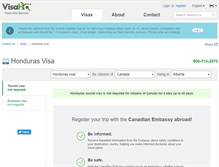 Tablet Screenshot of honduras.visahq.ca