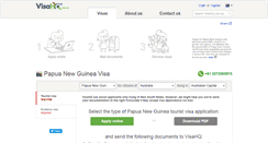 Desktop Screenshot of papua-new-guinea.visahq.com.au
