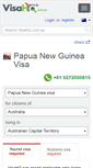 Mobile Screenshot of papua-new-guinea.visahq.com.au