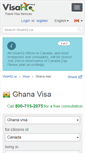Mobile Screenshot of ghana.visahq.ca