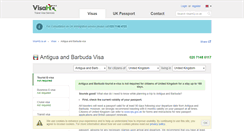 Desktop Screenshot of antigua-barbuda.visahq.co.uk