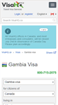 Mobile Screenshot of gambia.visahq.ca