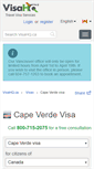 Mobile Screenshot of cape-verde.visahq.ca