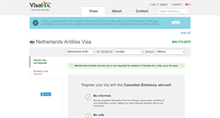 Desktop Screenshot of netherlands-antilles.visahq.ca